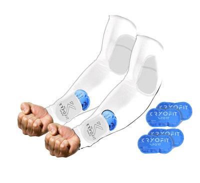 Full Arm - Cold Compression Sleeves With Freeze Pack Inserts